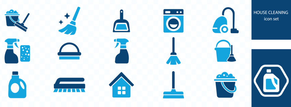 cleaning services, housework, housekeeping, wash, hygiene, brush, sponge, spray, water, dust removing, bucket, drop, liquid, mop and more vecter