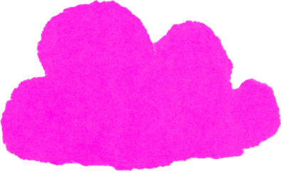 Pink cloud texture isolated on white background for creative designs and backgrounds