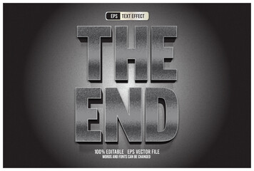 TEXT EFFECT THE END BLACK