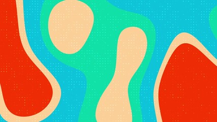 Aurora Candy Vibrant motion graphic animation with fluid shapes and halftone patterns creates a dynamic backdrop - Powered by Adobe