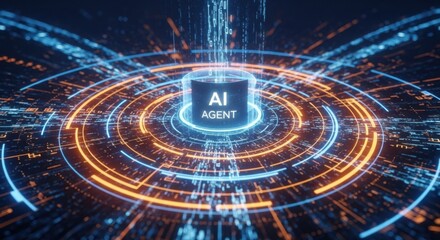 Artificial intelligence agent in a futuristic digital network