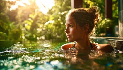 girl in the water