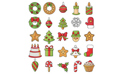 Holiday and Celebration Icon Set