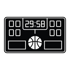 A Black Basketball silhouette vector set 