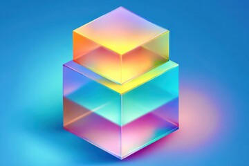 abstract background with colorful cubes