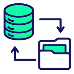 Backup System  Icon Element For Design
