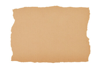 photo of isolated old brown grunge paper banner	
