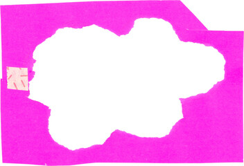 paper cloud with copy space, kids art and craft PNG