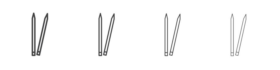 Toothpick icon concept Linear Pictogram. Simple element illustration.