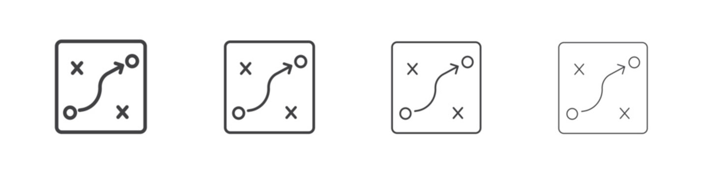 Tactical icon concept Linear Pictogram. Simple element illustration.