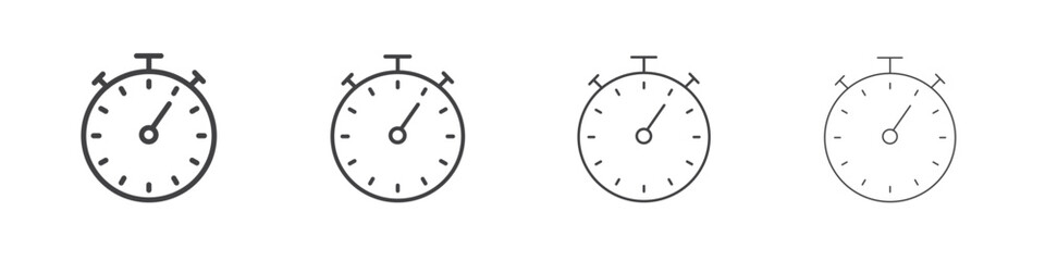 Stopwatch icon concept Linear Pictogram. Simple element illustration.