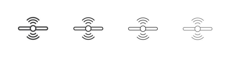 Sensor icon concept Linear Pictogram. Simple element illustration.