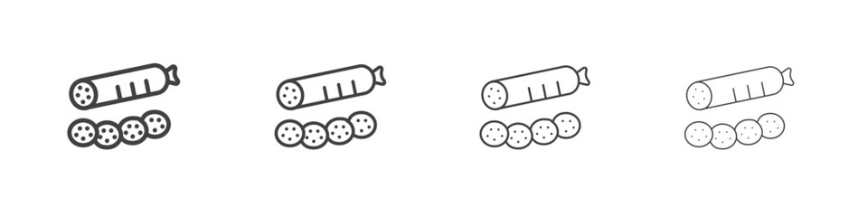 Salami icon concept Linear Pictogram. Simple element illustration.