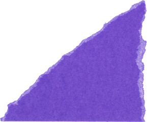 corner triangle torn paper scrap isolated on white background 