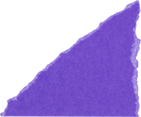 corner triangle torn paper scrap isolated on white background 