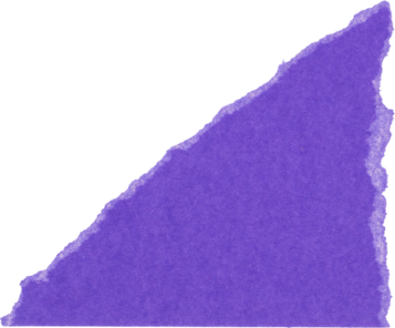 corner triangle torn paper scrap isolated on white background 