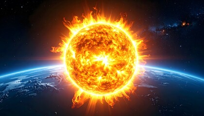 Obraz premium Giant star begins its supernova phase