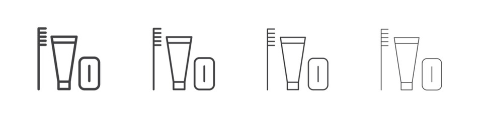 hygiene kit icon concept Linear Pictogram. Simple element illustration.