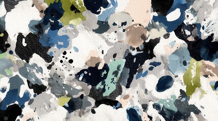 seamless abstract mixed media pattern with geometric shapes on light background. seamless abstract polka dot pattern with grunge textures in navy and sage