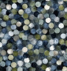 seamless abstract mixed media pattern with geometric shapes on light background. seamless abstract polka dot pattern with grunge textures in navy and sage