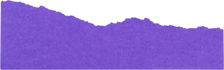 hand torn paper border with uneven edges, isolated PNG