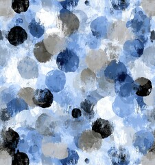 seamless abstract mixed media pattern with geometric shapes on light background. seamless abstract polka dot pattern with grunge textures in navy and sage