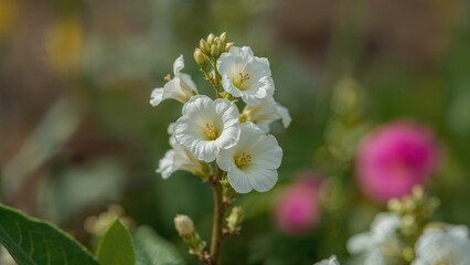 The plant Ruellia tuberosa, called minnieroot and sheep potato among other names, serves as an ornamental garden flower.