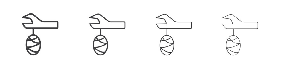 Cocoon icon concept Linear Pictogram. Simple element illustration.