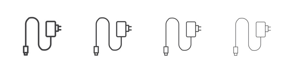 Charger icon concept Linear Pictogram. Simple element illustration.