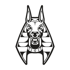 anubis vector abstract logo modern style