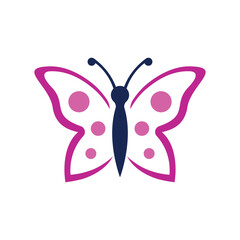 butterfly vector abstract logo modern style