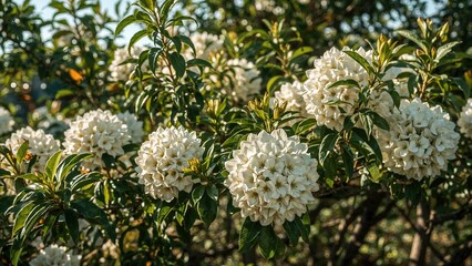 Myrtle Fruit in Bloom