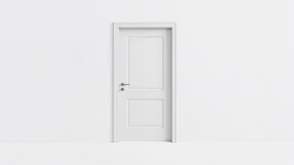 Modern design door presented with a white background