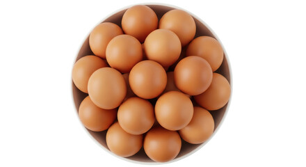 Isolated Bowl with Eggs