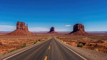 Iconic Canyon Landscape with Towering Sandstone Buttes
