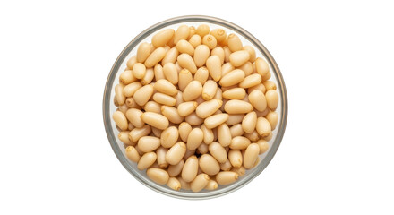 Isolated Bowl of Pine Nuts