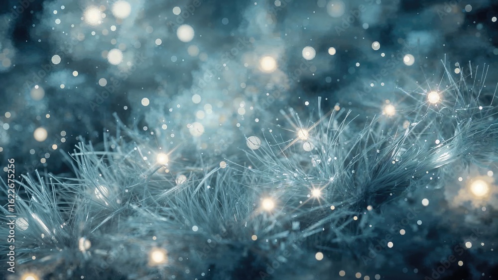 Poster blurred image featuring an abstract light speed effect
