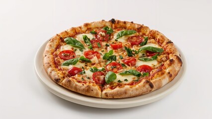 Gourmet Pizza Food Shot