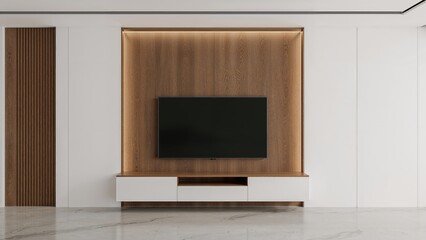 Basic wall-mounted TV cabinet concept