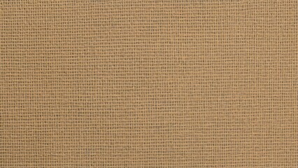 Light-colored woven jute fabric texture with a hessian sackcloth pattern background.