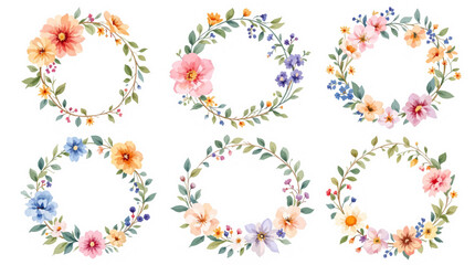 Colorful floral design with hearts and butterflies