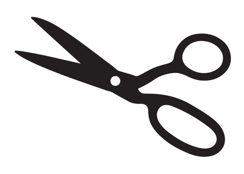 scissor logo silhouette vector, scissor icon vector logo design, hair scissors silhouette vector illustration, silhouette of open scissors, barber scissors logo vector silhouette on white background  - Powered by Adobe