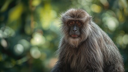 Close Javan Lutung Captivity 