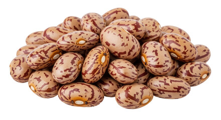 Isolated Pinto Beans Pile