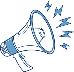 Megaphone icon vector illustration isolated on white background