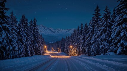 Enchanted Winter Pathway