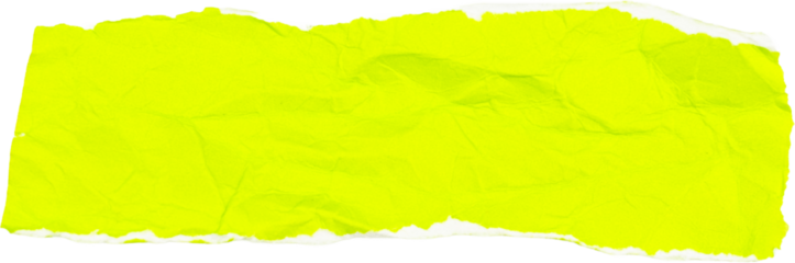 Bright yellow crumpled paper texture isolated on white background for background use or creative design projects
