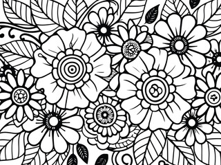 vector black white colorin page colouring