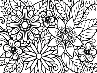 vector black white colorin page colouring