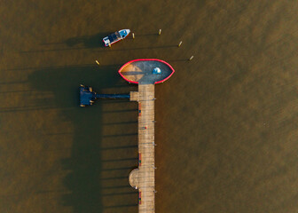 Pier da praia do Caripi em Barcarena no Pará